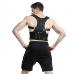 Unisex Sports Safety Magnet Posture Nugaros petne&scaron;os korektorius Korsetas L juoda