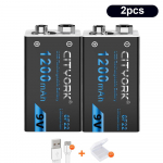 9 V 1200 mAh 6F22 USB Įkraunama ličio jonų baterija 9 V ličio, skirta multimetrui, mikrofonui, žaisliniam nuotolinio valdymo pultui KTV naudoti