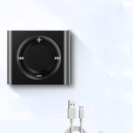 Ne&scaron;iojamas ir itin plonas sportinis MP3 grotuvas su metaliniu korpusu, tinkantis bėgioti ir bėgioti MP3+128GB Card