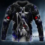 Pavasario rudens vyri&scaron;ki drabužiai Viking Hoodies Megztiniai 3D Spausdinti Skull Angel Streetwear Vintažinis ilgomis rankovėmis vyri&scaron;kos megztinės striukės 4XL