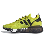 Adidas ZX 2K Boost J Drąsus Logotipas Grafika - Rūg&scaron;tinė Geltona Vaikų Sportbačiai Pagrindinė Juoda Debesėlio Balta FY2638 38