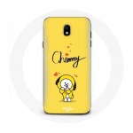 Coque pour Samsung Galaxy S4 BTS Bangtan Gar&ccedil;ons BT21 Chimmy Jimin Fond Jaune