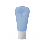 Ne&scaron;iojamas silikoninis kelioninis buteliukas losjonui, &scaron;ampūnui, tu&scaron;čias indelis?su siurbimo taurele 38ML balta