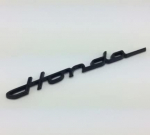 Honda Classic Emblema Juoda Kursyvu 215mm x 23mm Honda Monkey Gorilla Ape Sharie Ducks Dio Zoomer Little Cub juoda