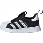 Adidas Originals Superstar 360 Patogūs Patvarūs Žemi Sportiniai Batukai Kūdikiams Juodi Balti JH6499 21