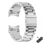 Nerūdijančio plieno greito užsegimo dirželis be tarpų, skirtas Samsung Galaxy 7FE 7 6 5 4 44 40 mm, dirželis Galaxy Watch 6 Classic 43 47 mm Galaxy 4 Clasic 42mm sidabras