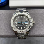 Rolex Yacht-Master 126622 Pilkas &Scaron;viečiantis Kalendorius Mechaninis Laikrodis su Guminiais Dirželiais - Vandeniui Atsparus Sportinis Laikrodis