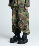 Nodeu akmenimis skalbtos cargo kelnės (Camo) 1 gray