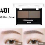 Makeup Tools 2 Color vandeniui atspari antakių pudra Antakių paletė + &scaron;epetėlis antakių stipriklis 01