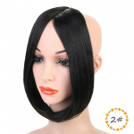 Ilgas segtukas priekiniams plaukams &scaron;oniniai kirpčiukai Plaukų priauginimas Tikri natūralūs sintetiniai kirpčiukai Plaukų dalis