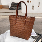 &bdquo;Yogodlns Rattan&ldquo; rankų darbo rankinė &bdquo;Woven Lady Beach&ldquo; pečių krep&scaron;ys &bdquo;Totes Bolso sac&ldquo; vasaros kelionių paketas 26x13x29cm ruda