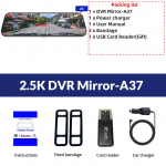 E-ACE automobilinė DVR kamera, 10 colių jutiklinis ekranas, srautinis galinio vaizdo veidrodinio vaizdo įra&scaron;ymo kameros 1080p vaizdo įra&scaron;ymo įrenginio palaikymas galinis vaizdas Single lens