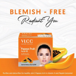 Vlcc Herbal Papaya Fruit vienetinis veido rinkinys 60g