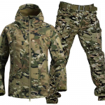 Vyri&scaron;ki storinanti karinė uniforma Camo striukė ir armijos kovos kelių kamerų mar&scaron;kinėliai Taktinės medžioklės dažasvydžio kelnių rinkinys XXL