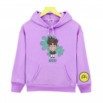 Prekės A4 VladA4 Spausdinti megztiniai Kawaii Cartoon Graphic Vaiki&scaron;ki megztiniai ilgomis rankovėmis berniukams ir mergaitėms megztiniai su gobtuvu Mieli vir&scaron;ūnės 130 violetinė