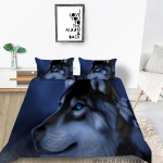 3D Wolf Print patalynės komplektas patalynės užvalkalas ir pagalvės užvalkalas patalynės komplektas AU/EU/US viso dydžio namų dekoravimas