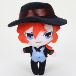 Anime Bungou Benamių &scaron;unų pliu&scaron;inis lėlės žaislas Osamu Dazai Nakahara Chuya Miela mink&scaron;ta kim&scaron;ta pagalvė, dovana vaikams 20 cm