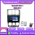 8 colių WIFI automobilių radijo stereofoninė multimedija, skirta Hyundai Getz 1 2002-2011 su mygtuko rankenėle Android 2Din GPS Navi Carplay Auto 2+32GB