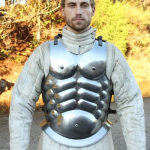 Graikijos &bdquo;Spartan Arena Cuirass&ldquo; &scaron;arvai &ndash; Viduramžių reprodukcijos apibrėžtų raumenų priekiniai ir galiniai romėnų gladiatorių reguliuojami &scaron;arvai | Plienas
