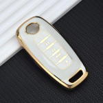 5 mygtukų NAUJAS TPU rakto korpuso dangtelis, skirtas Nissan Rouge Kicks Pathfinder J12 Ariya Altima Rogue Qashqai Bluebird Sylphy 2023 priedų raktų dėklas 5 Button Key Case balta