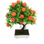 Oranžinis dirbtinis bonsai Patvarus Tvirtas Neblunkantis