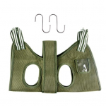 Naminių gyvūnėlių priežiūros hamakas Geros laikomosios talpos tvirtinimo juosta su mažu ki&scaron;eniniu &scaron;unų hamako suvaržymo krep&scaron;iu naminių gyvūnėlių priedu S žalia