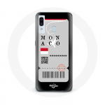 Coque pour Samsung Galaxy A20 Billet d'avion Monaco