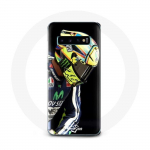 Coque pour Samsung Galaxy s10 edge Valentino Rossi pilote de vitesse moto