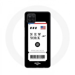 Coque pour Samsung Galaxy A22 4G Billet d'avion New York