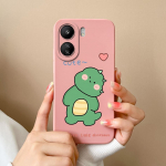 Skirtas &bdquo;Xiaomi Redmi Note 13 Pro 13R 13C K60 Ultra K70 Pro K70E&ldquo; dėklui mielam dinozaurui, auk&scaron;tos kokybės matiniam skysto silikono galinio dangtelio apsauginiam korpuso buferiams Redmi Note 13 Pro 5G
