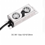 Pramoninis purk&scaron;tuvas ultragarso rūko formuotojas difuzorius Fogger oro drėkintuvas fontanas tvenkinys purk&scaron;tuvas &scaron;iltnamio hidroponika 2 Head