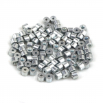 BCR004 100 vnt. Automobilio langų kėliklio rankenėlės remonto plieninis trosas, galinis fitingas, kai&scaron;tis, ribotuvas, įmovė, presuojama kniedė 5,5x4/1,7 mm