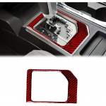 SUNJIKA Suderinamas su centrinės konsolės anglies pluo&scaron;to pavarų perjungimo dėžės skydelio lipduku Automobilio sunkvežimio vidaus priedai, skirti Toyota Tundra 2014 2015 2016 m. juoda