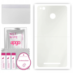 apgo MATTE Protective Skin Sticker for the back compatible with Xiaomi Redmi 3s, Wrap Film, Hydrogel Film, Flexible, Soft TPU with positioning layer e