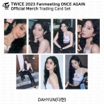 TWICE 8-osios metinės ONCE AGAIN Fanų susitikimas Pop up MD Mainų kortelė Fotokortelė Dahyun - Full Set (7pcs)