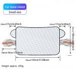 SEAMETAL automobilio priekinis priekinio stiklo dangtis Automatinis skydas nuo saulės, sniego apsaugos nuo ledo dangtis žiemos vasaros priekinio stiklo skydas small(145*108cm)