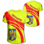 Rumunijos futbolo mar&scaron;kinėliai Rumunijos vėliavos grafiniai mar&scaron;kinėliai vyrams Sporto salės mar&scaron;kinėliai 3D futbolo klubo komandos mar&scaron;kinėliai Moteri&scaron;ki drabužiai L