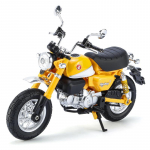1/12 &bdquo;Honda Monkey&ldquo; motociklo žaislinis metalinis modelis &bdquo;Super Sport&ldquo; miniatiūrų kolekcija, garso ir &scaron;viesos dovana berniukams geltona