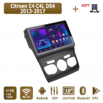 Android Carplay automobilinis radijas, skirtas Citroen C4 C4L DS4 2013-2017 Multimedijos grotuvo galvos blokas Stereo GPS navigacija BT WIFI 4+64GB 1+16GB