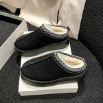 mada Naujos Žiemos Retro Moteri&scaron;ki Sniego &Scaron;ilti Zom&scaron;os Odos Tinginių Mokasinai Batai Batai Moteris Moteris Moteri&scaron;ki Plok&scaron;čiapadžiai Bottine Botas Batai Moterims Batai 36 juoda