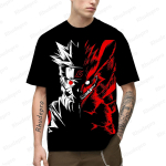 Anime Vyrai Dovana Vyri&scaron;ki mar&scaron;kinėliai Y2k Drabužiai Naruto Hip Hop Tops Vaikams Essentials mar&scaron;kinėliai Gatvės drabužiai 100-5XL trumpomis rankovėmis 2024 m. M