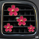 4 vnt./6 vnt. Automobilio oro i&scaron;leidimo angos kvapų segtukai Gaiviklis Oro kondicionavimas Aromaterapija Mažos ramunės Salono dekoravimo reikmenys