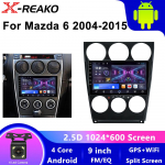 CarPlay Android Auto Automobilinis Radijas Mazda 6 Atenza 2004-2015 Navigacija Bluetooth Grotuvas Automobilio Pramogų Sistema 4 core 1GB+32GB carplay