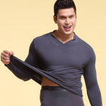 Vyri&scaron;ki ploni mar&scaron;kiniai su auk&scaron;tu kaklu - &Scaron;iltas, plonas apatinis sluoksnis rudeniui ir žiemai 170(L) pilka