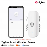 Tuya ZigBee I&scaron;manusis Vibracijos Jutiklis Durų Langų Įsilaužimo Apsaugos Apsaugos Signalizacija I&scaron;maniosios Namų Apsaugos Sistema