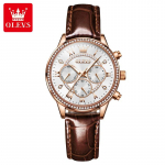 Eleganti&scaron;kas laikrodis moterims Prabangus Odinis Vandeniui atsparus Originalus Kvarcinis Laikrodis Moteri&scaron;kos Dovanos Moterims Reloj Mujer sidabras/balta