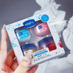 4/6/8 vnt Drėkinamasis lūpų balzamo rinkinys Whitening Moisturizing Base Natural Plant Base Moisturizing Crack Lip Care Jelly Moisturizer 4pcs