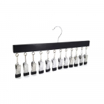 Antblauzdžių laikiklis spintoms kelnių kabyklos su spaustukais Laiko antblauzdžiai Džinsai Kepurės &Scaron;ortai Kojinės 360&deg; Besisukantis erdvę taupantis kabančių drabužių laikiklis Pack of 1 natūrali