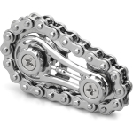 Dviračio grandinės žvaigždutės Fidget suktukas streso mažinimui, metalinis žvaigždutės grandinės Fidget žaislas, kinetinis stalinis naujovi&scaron;kas rankų pir&scaron;tų suktukas nuo nerimo, &scaron;aunus žaislas 5.9*3.4*2cm