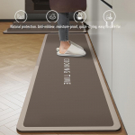 Aliejų sugeriantis neslystantis virtuvės grindų kilimėlis - Atsparus purvui ir nusidėvėjimui, lengvai prižiūrimas diatomito purvo kojų kilimėlis. 60x180cm